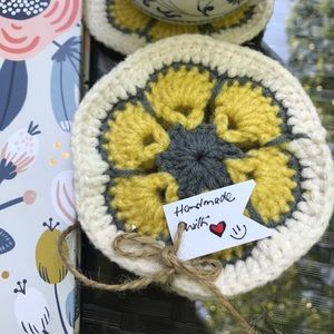 Handmade Fatmhouse Type Coasters 6 Pcs